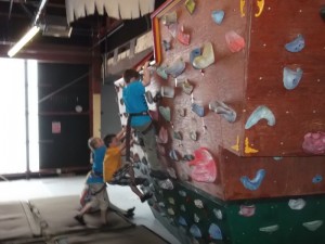 Ciaran kept climing over the side of the pirate ship again and again and again